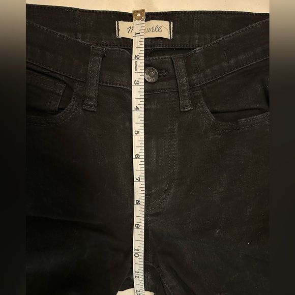 Madewell Jeans - Road Tripper Black Denim Stretch Skinny Mid Rise Womens 24 - Picture 13 of 13